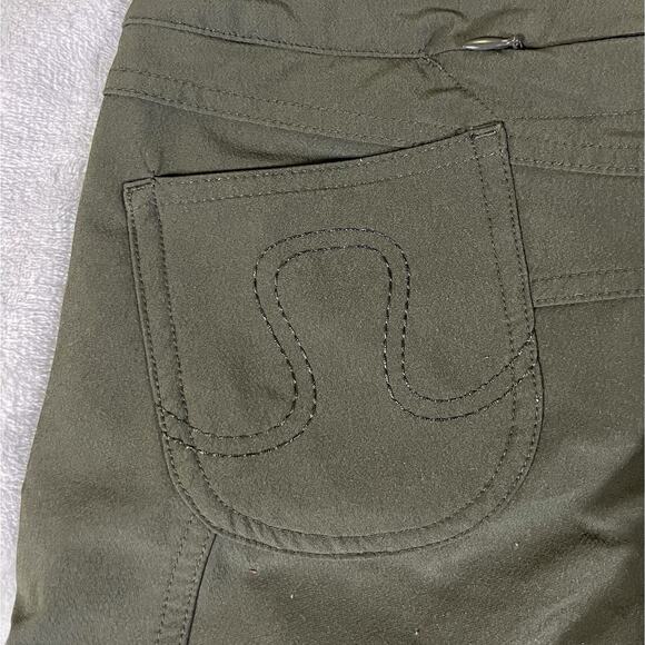 RARE Lululemon Carry Less Olive Utility Pants Sz 4 Hiking Pocket Secret Messages - Picture 13 of 16